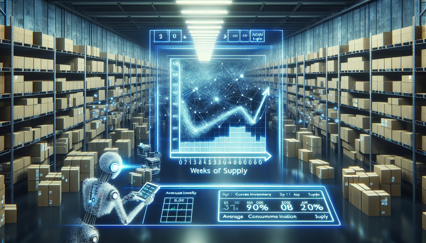 Illustration of calculating weeks of supply