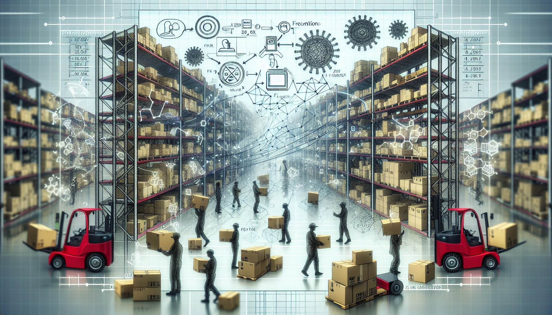 Illustration of inventory levels and supply formula