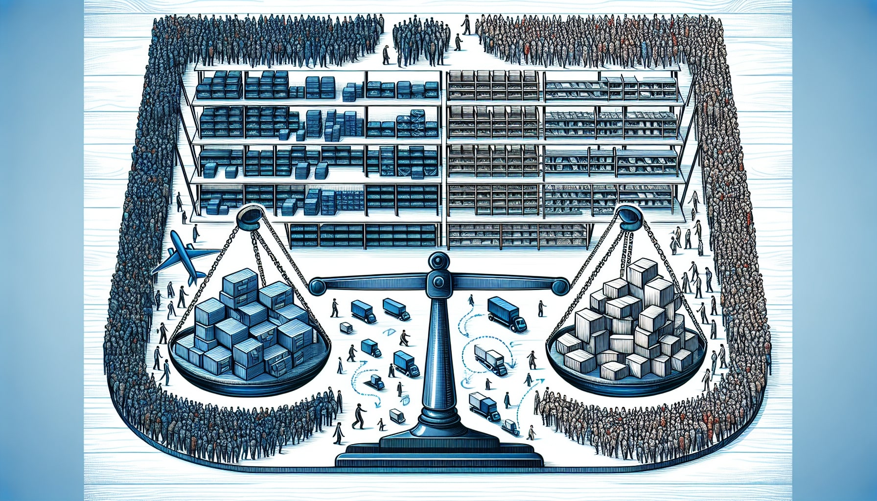 Illustration of optimized inventory levels