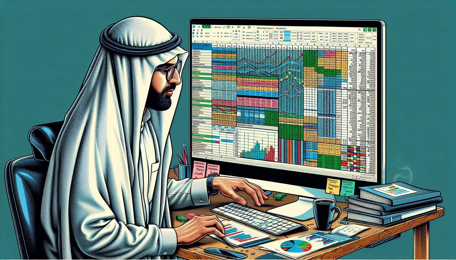 Inventory specialist using Microsoft Excel