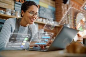 woman using weeks of supply formula