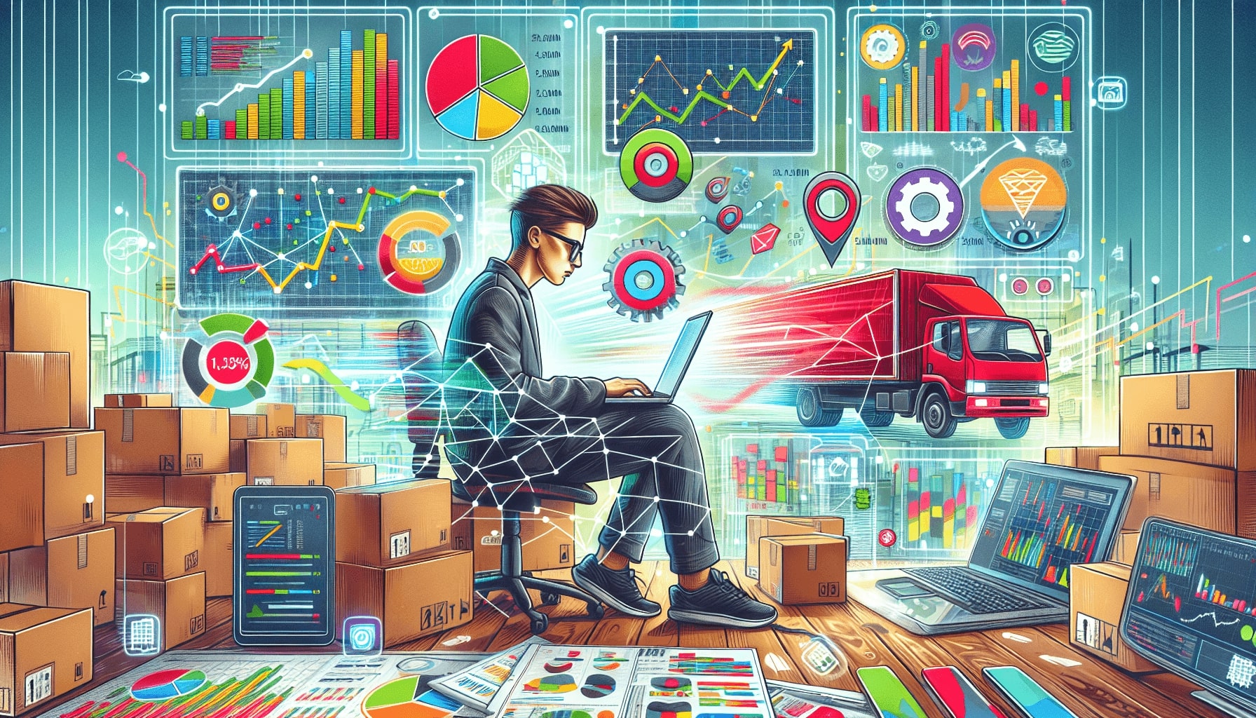 An illustration showcasing the process of choosing the right software for wholesale distribution businesses.