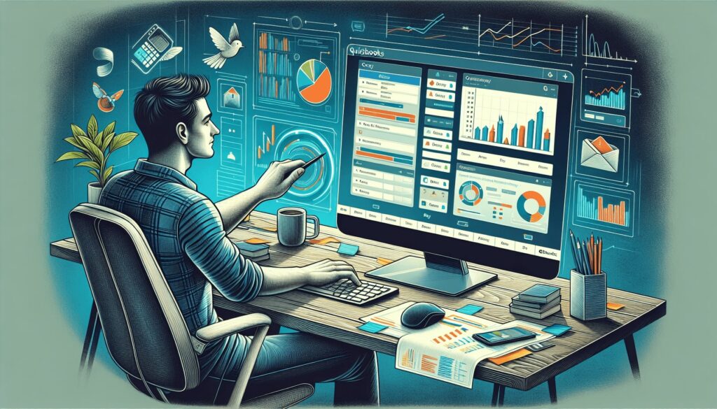 An illustration of setting up inventory in QuickBooks.