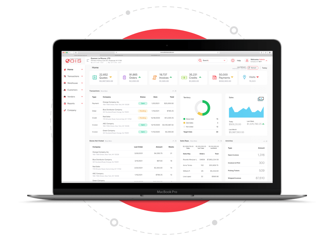 OIS Central Cloud ERP Simplifies Order Taking