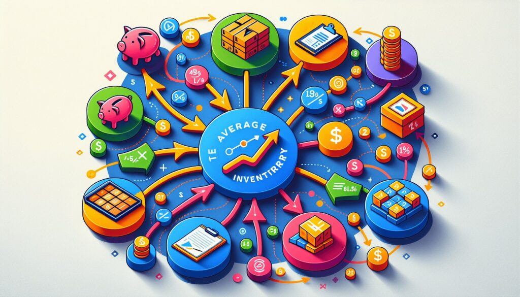 A diagram illustrating the benefits of using the average inventory formula.