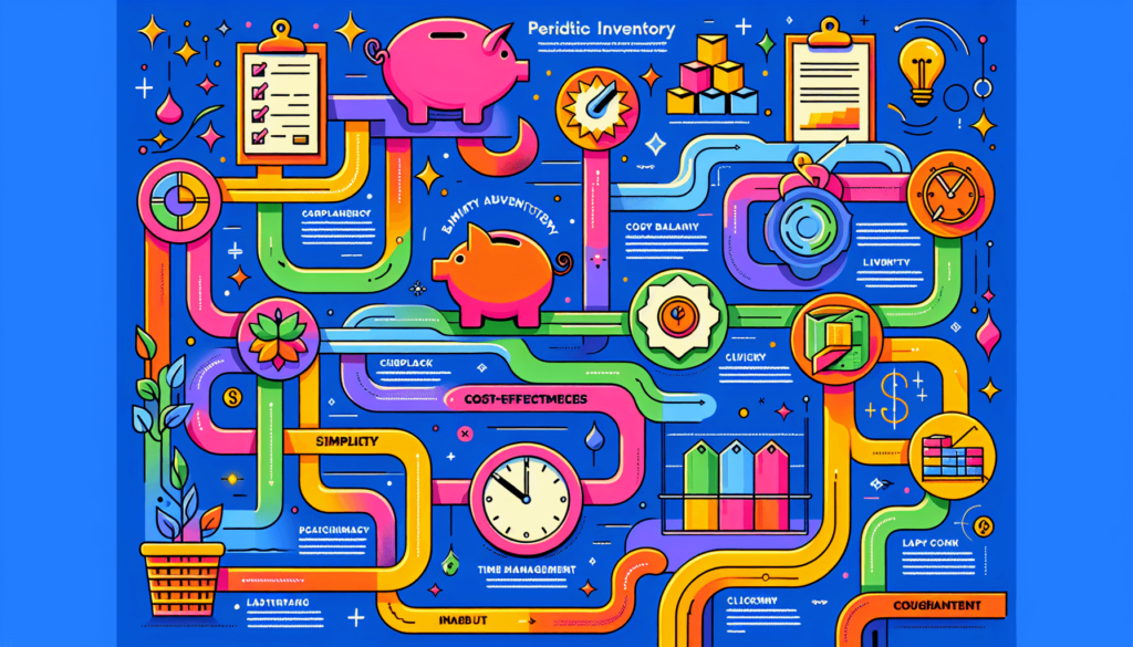 An illustration depicting the advantages of periodic inventory systems