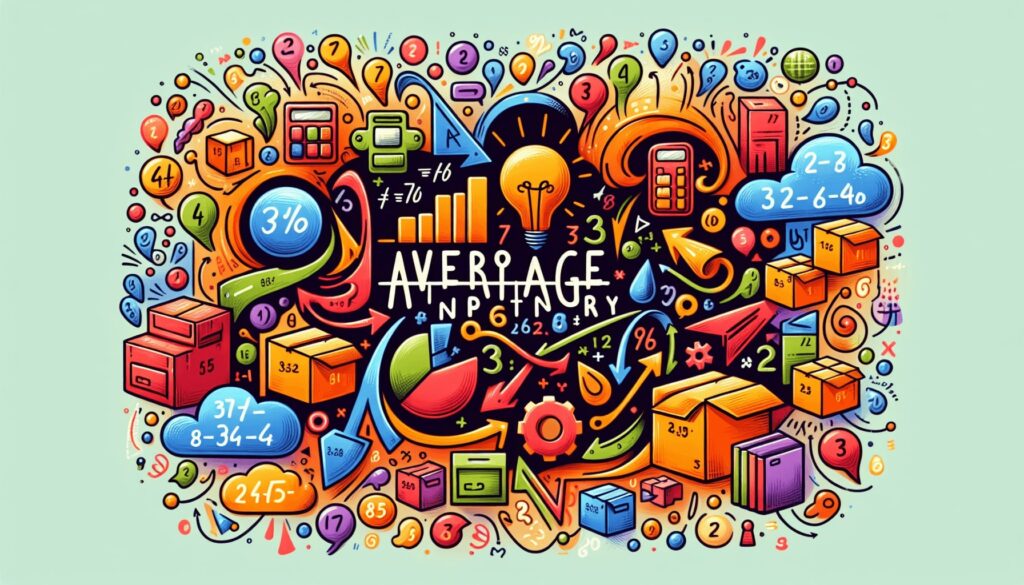 An illustration of the average inventory formula used in calculations.