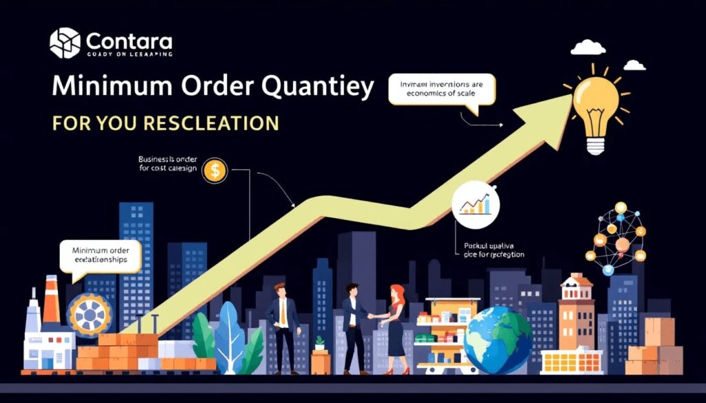 An illustration showing the reasons why suppliers set minimum order quantities.