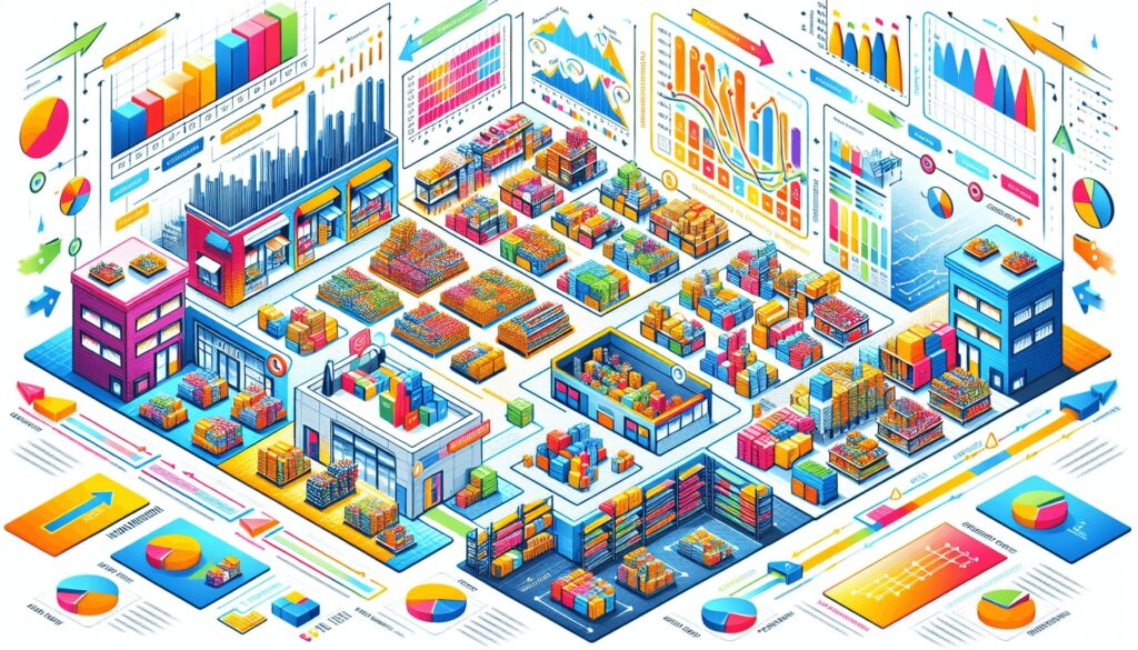 An infographic showing applications of average inventory calculations in business