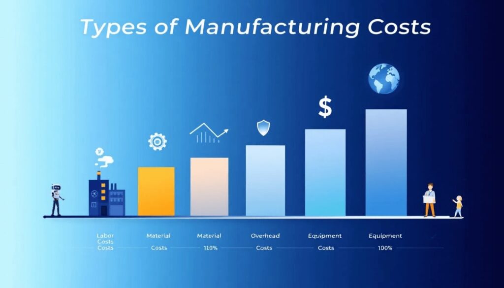 Different types of manufacturing costs.