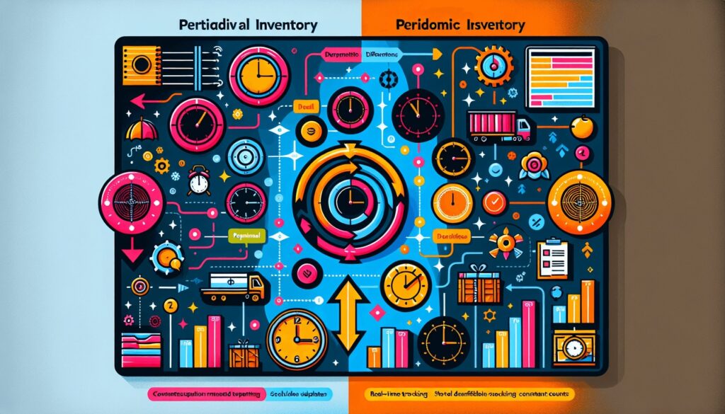 Illustration of key differences between perpetual and periodic inventory systems