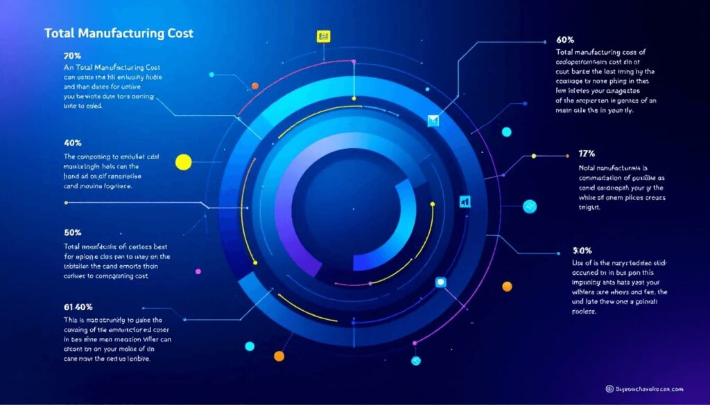 The total manufacturing cost formula diagram.