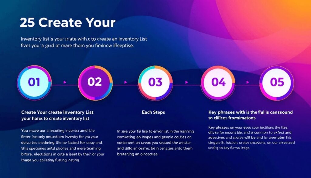 A step-by-step guide on creating an inventory list.