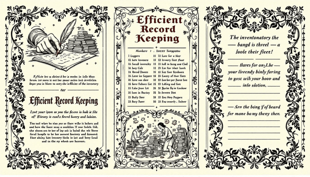 A visual representation of the benefits of using inventory list templates.