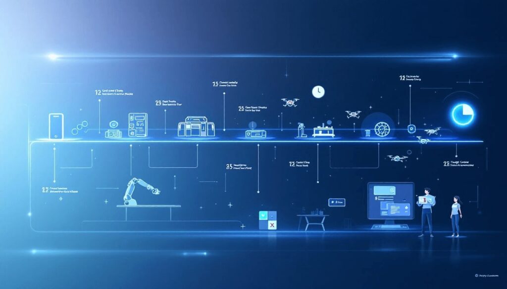 An illustration showing the concept of lead time in manufacturing.