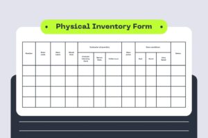 inventory template