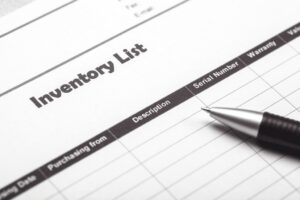 inventory list templates