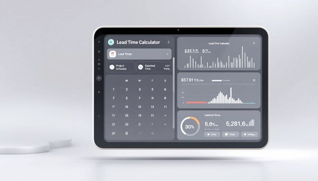 Tools for calculating lead time, including a lead time calculator.