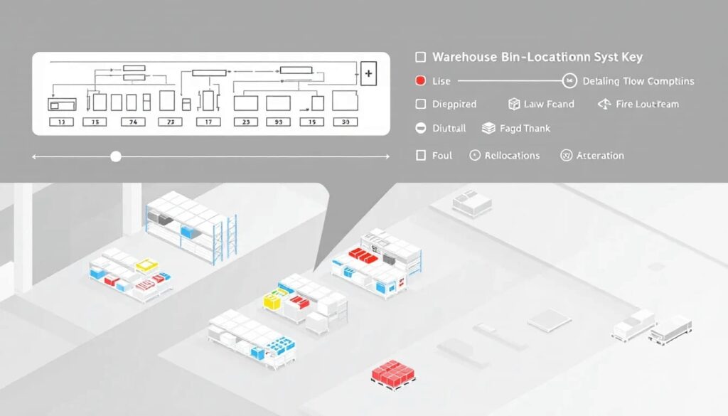 A checklist of best practices for bin location systems in a warehouse.
