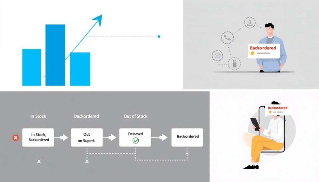 A graphical depiction of effective backorder management strategies.
