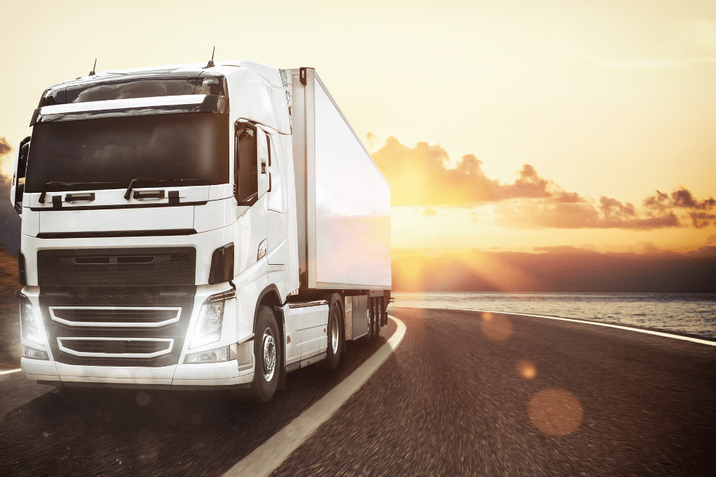 truck using truck routing software