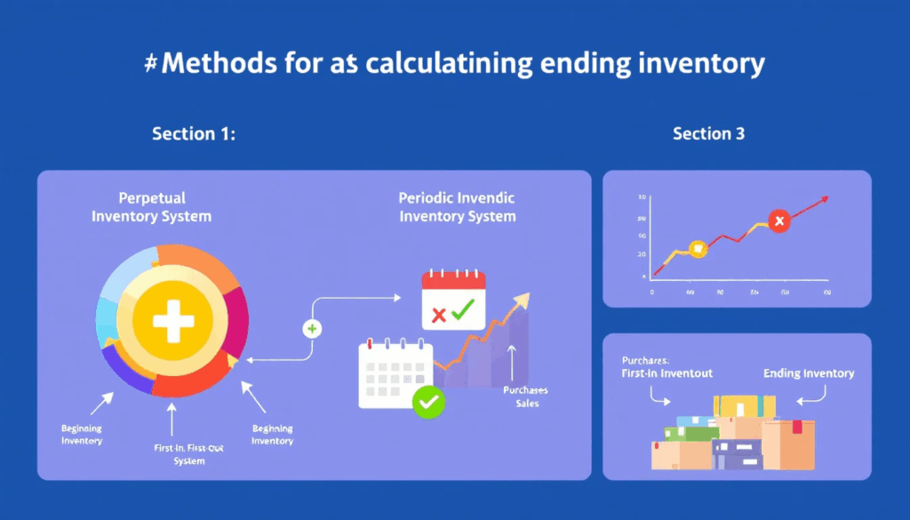 Different methods for calculating ending inventory.