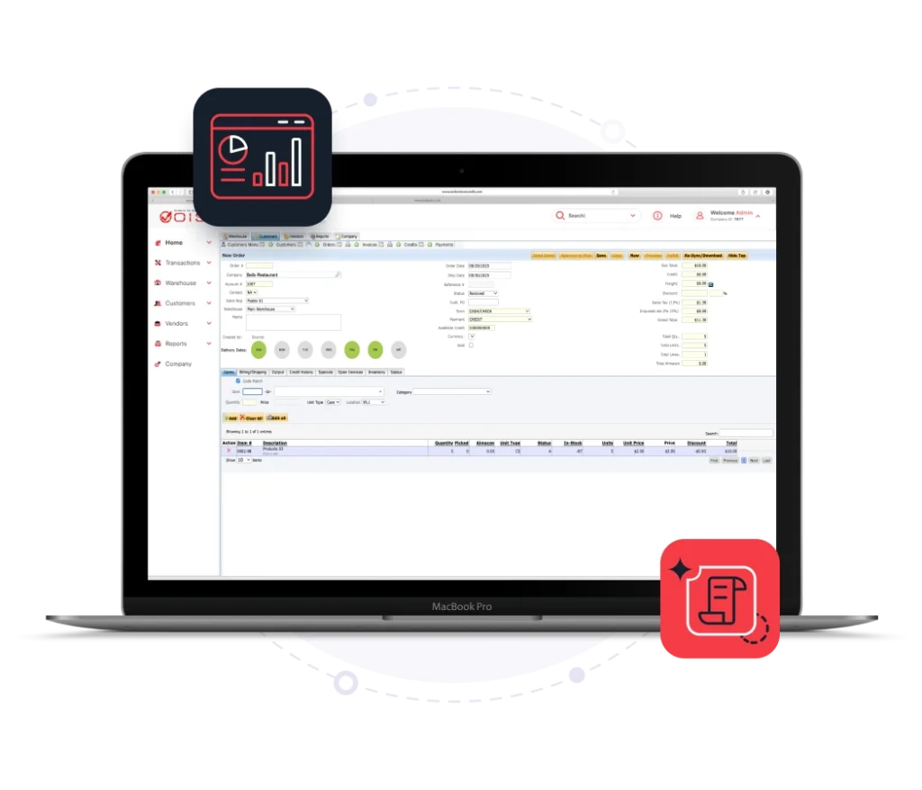Place Orders Fast with a User-Friendly Interface