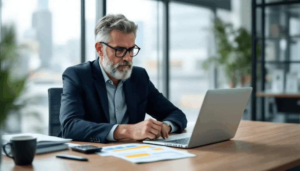 A business owner is reviewing financial statements with highlighted inventory values