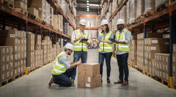 warehouse workers deciding what to do with dead stock